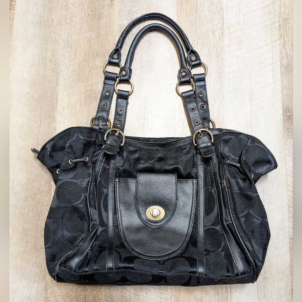 Authentic Black Coach Bag